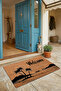 Welcome Door Mat with Palm Tree and Mountain View 45x70cm