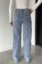 Women's High Waist Palazzo Jean Denim Pants - 4