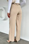 Women's Palazzo Trousers with Scarf Accessories - 4