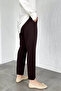 Puane Elastic Waist High Waist Hijab Fabric Pants - 4