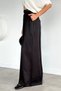 Women's High Waist Tencel Fabric Trousers with Belt Accessory - 3
