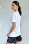 Women's T-Shirt with Stone Detail on the Collar - 4