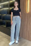 Women's High Waist Stripe Patterned Waterway Palazzo Pants