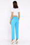 Women's Green Button Detailed Trousers - 3