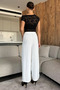 Women's Elastic Waist Loose Fit Pants - 6