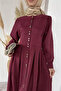 Gülseli Front Buttoned Hijab Dress - 3