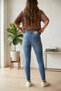 Women's Lycra Tassel-Cuffed Jean Denim Trousers - 2
