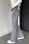Women's High Waist Palazzo Jean Denim Pants - 2