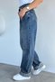 Women's Comfortable Wide Cut Jean Denim Trousers - 3