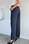Women's Belted Wide Leg Pants - 4