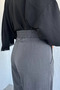 Pleated Belt Accessory Hijab Fabric Pants - 4