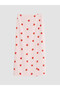 Lcw Home Mixed Strawberry Patterned Women's Strapless Bathrobe