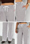 Women's Waterway Patterned Elastic Waist Trousers - 5