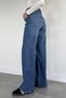 Women's High Waist Palazzo Jean Denim Pants - 3