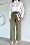 Women's Tencel Fabric Pants with Elastic Waist