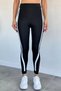 High Waist Striped Tulle Detailed Women's Lycra Tights - 2