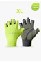 Premium Quality Anti-Sweat Half Finger Non-Padded Yoga Fitness Cycling Outdoor Sports Gloves - XL