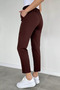 Women's Waist Elastic Fabric Trousers - 3