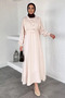 Side Tie Blouse Combination Hijab Dress