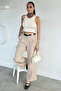 Women's Palazzo Trousers with Belt Accessories