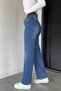 Women's High Waist Palazzo Jean Denim Pants - 2