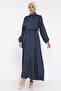 Side Tie Blouse Combination Hijab Dress - 2