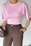 Women's Waist Drawstring T-Shirt - 2