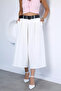 Palazzo Wide Belted Capri Pants - 2