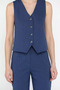 Women's Button Detailed Lined Vest and Trousers Two-Piece Set - 3