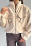 Gülseli Women's Lined Zippered Plush Jacket