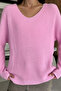 V-neck loose knit blouse (compatible with s, m, l, xl) - 3