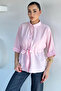 Women's Belted Folded Sleeve Shirt
