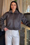 Women's nubuck coat with plush interior - 2