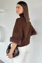 Gülseli Women's Turtleneck Sweater with Plush Detail - 4