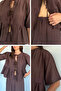 Women's Front Tie Blouse Palazzo Pants Double Set - 2