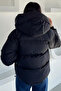 Women's Hooded Inner Lined Inflatable Coat with Elastic Cuffs and Waist - 4