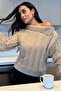 Bearded Knitwear Sweater with Collar Detail - 3