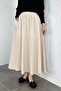Hijab Skirt with Elastic Waist and Pockets