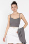 Stripe Patterned Bustier Jacket Double Set - 2
