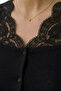 Women's Lycra Cardigan with Ruched Front Buttons - 4