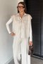 Women's Double Pocket Vest and Elastic Waist Palazzo Trousers Two-Piece Set - 3