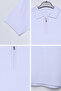 Men's Polo Collar Half Zip Knitwear T-Shirt - 3