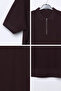 Men's Polo Collar Half Zipper Patterned Knitwear T-Shirt - 3