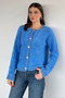 Buttoned Women's Knitwear Jacket - 2