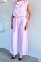 Gülseli Women's Degaje Collar Shoulder Padded Elastic Waist Jumpsuit - 2