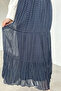 Patterned Chiffon Hijab Skirt with Elastic Waist - 4