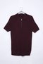 Polo Collar Half Zipper Men's Knitwear T-Shirt - 4