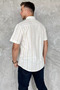 Men's Double Pocket Striped Short Sleeve Shirt - 3
