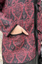 Front-Tie Quilted Patterned Hijab Jacket - 5