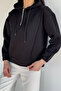 Half-Zip Three-Thread Ribbed Women's Sweatshirt